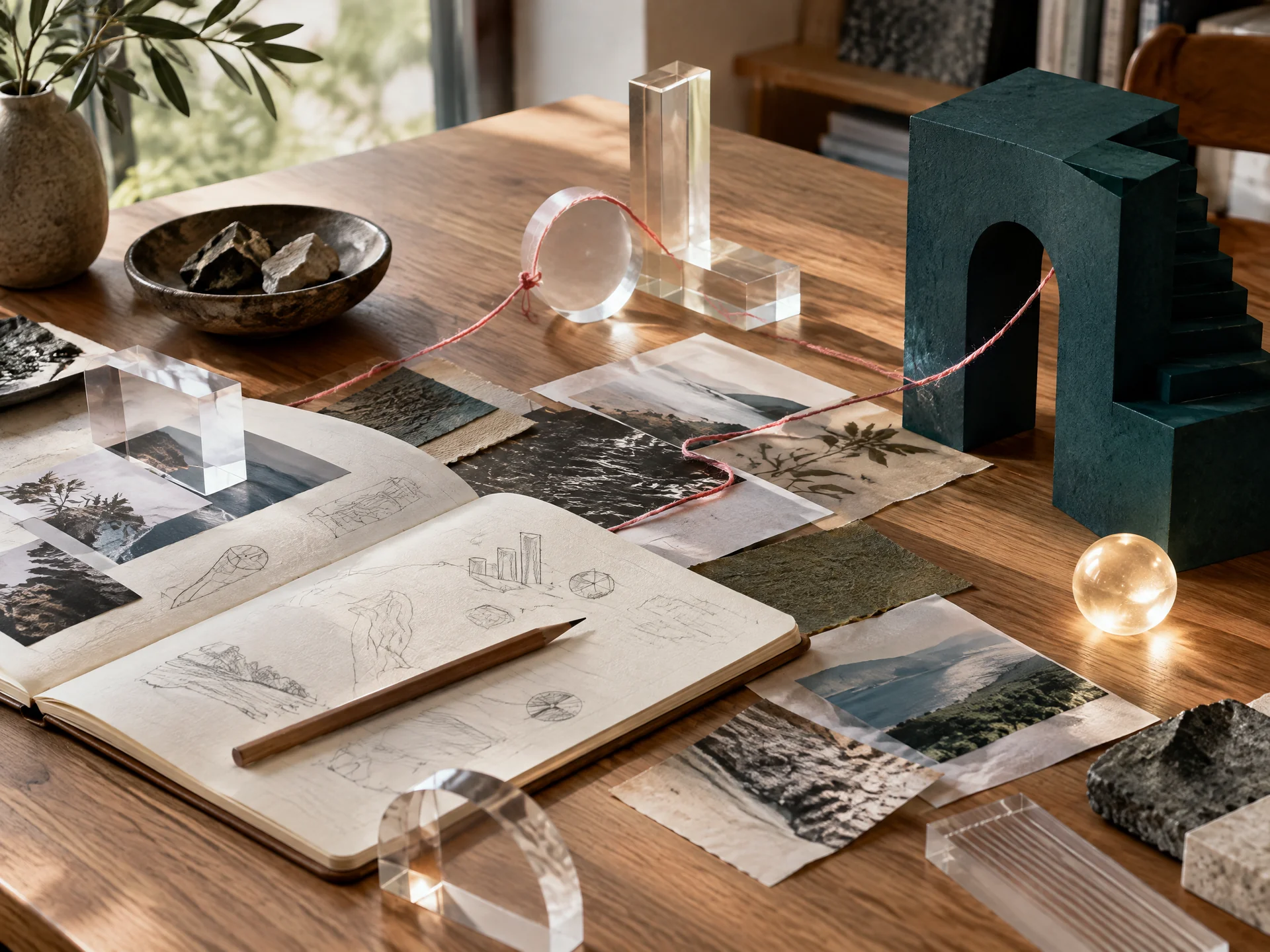 A tactile strategy desk connecting human thought and new technology